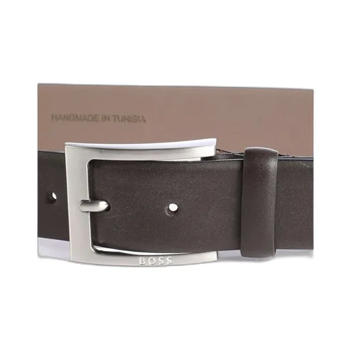 Engraved Logo Buckle Belt