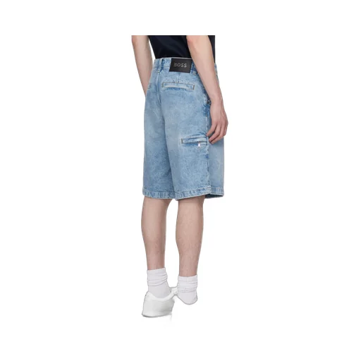 Welt-Pocket Denim Shorts