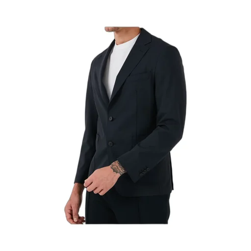 Micro-Patterned Stretch Slim-Fit Suit Jacket