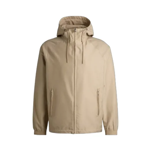 Hooded Zip-Front Jacket