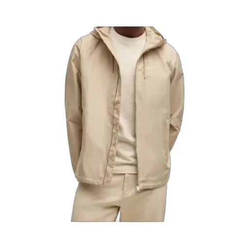 Hooded Zip-Front Jacket