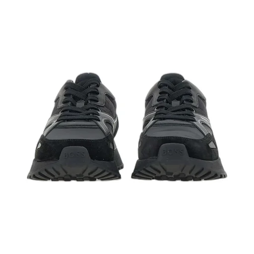 Logo Embossed Lace-Up Sneakers