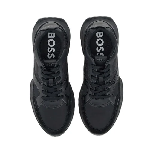 Logo Embossed Lace-Up Sneakers