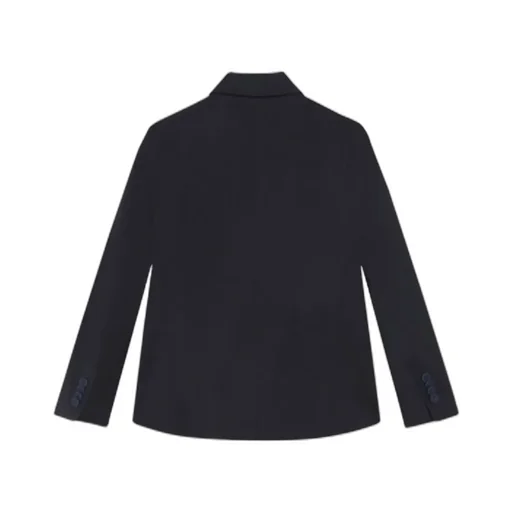 Single-Breasted Blazer With Notched Lapels