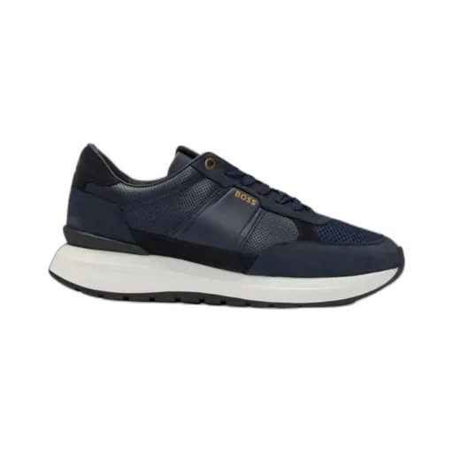 Logo Stamp Lace-Up Sneakers