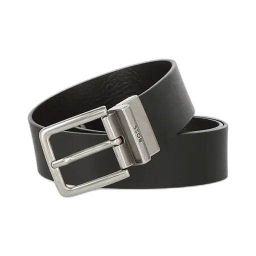 Logo-Engraved Faux-Leather Belt