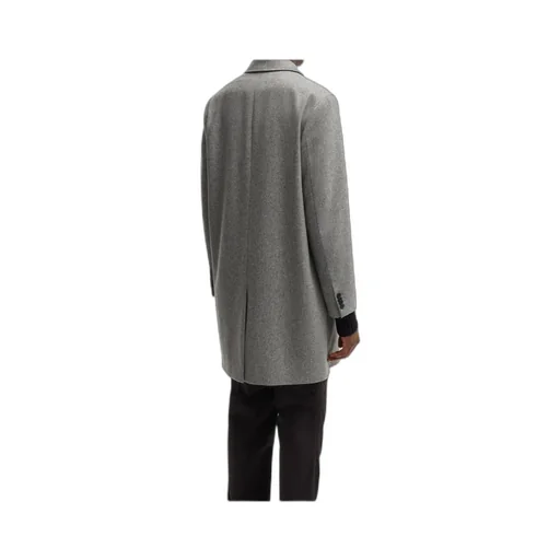 Long-Sleeved Wool Coat