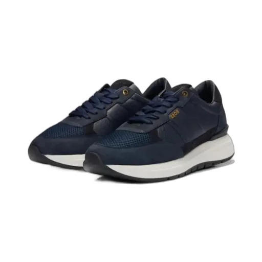 Logo Stamp Lace-Up Sneakers