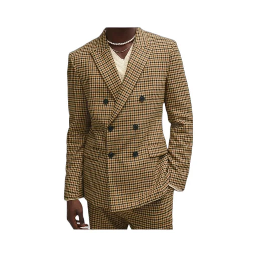 Houndstooth Slim-Fit Jacket