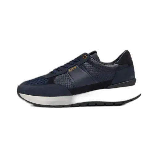Logo Stamp Lace-Up Sneakers