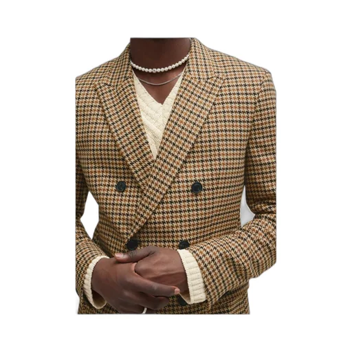 Houndstooth Slim-Fit Jacket