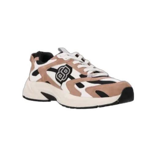 Suede-Trimmed Mesh Sneakers