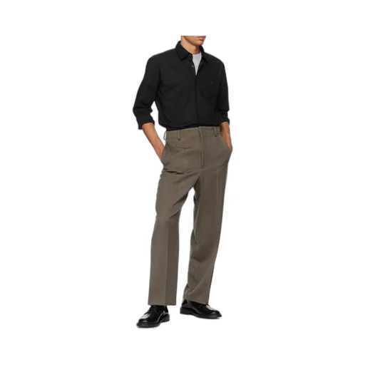 Logo Patch Slim Fit Shirt