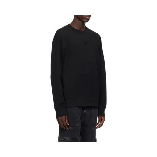 Logo-Patch Stretch-Cotton Hoodie