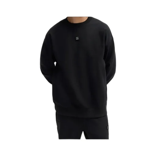 Logo-Patch Stretch-Cotton Hoodie