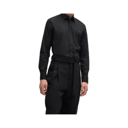 Logo Patch Slim Fit Shirt