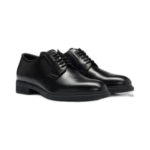 Lace-Up Leather Derby Shoes