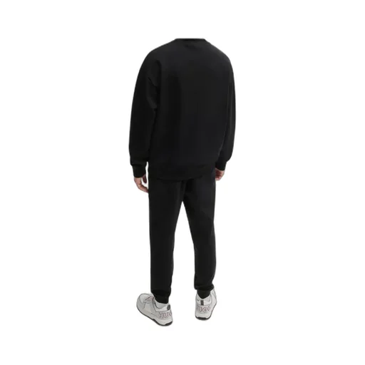 Logo-Patch Stretch-Cotton Hoodie