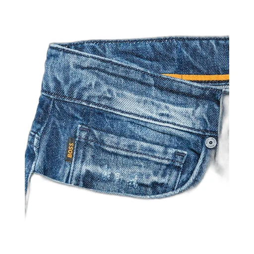 Distressed Straight-Leg Jeans