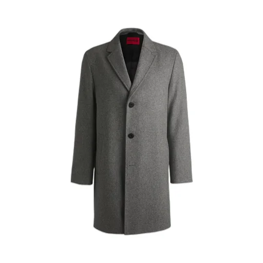 Long-Sleeved Wool Coat