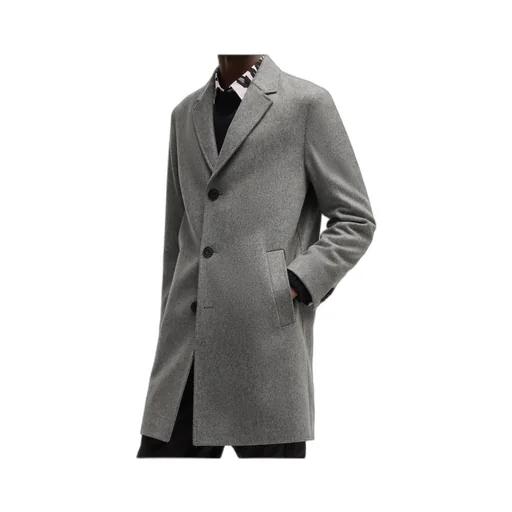 Long-Sleeved Wool Coat
