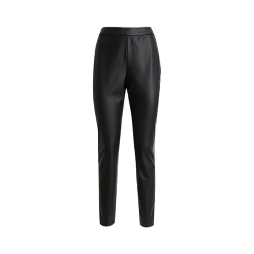 Faux-Leather Trousers