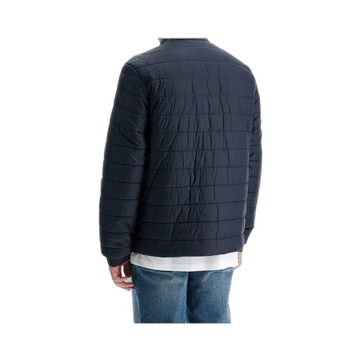 Logo-Printed Zipped Padded Jacket
