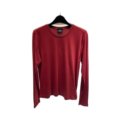 Round Collar And Long-Sleeved T-Shirt