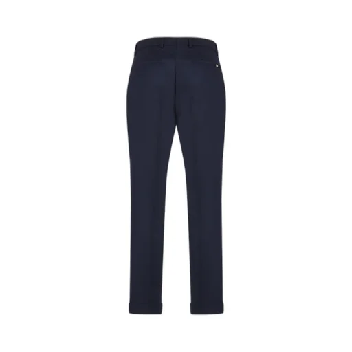 Micro-Patterned Relaxed-Fit Trousers