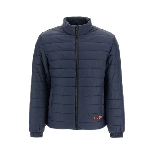 Logo-Printed Zipped Padded Jacket