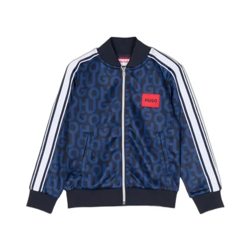 Logo-Print Zip-Up Bomber Jacket