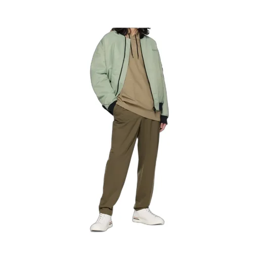 Semi-Elastic Waist Casual Pants