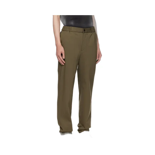 Semi-Elastic Waist Casual Pants