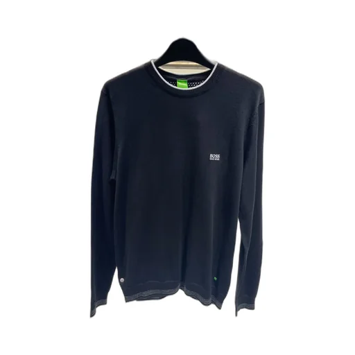 Round-Collar And Long-Sleeved Sweater