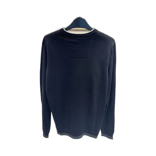 Round-Collar And Long-Sleeved Sweater