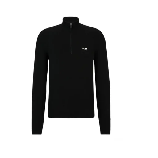 Half-Zip Knitted Jumper