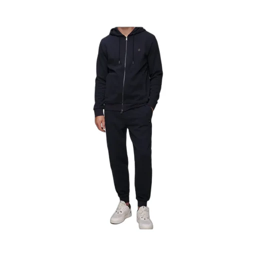 Logo Patch Zipped Hoodie
