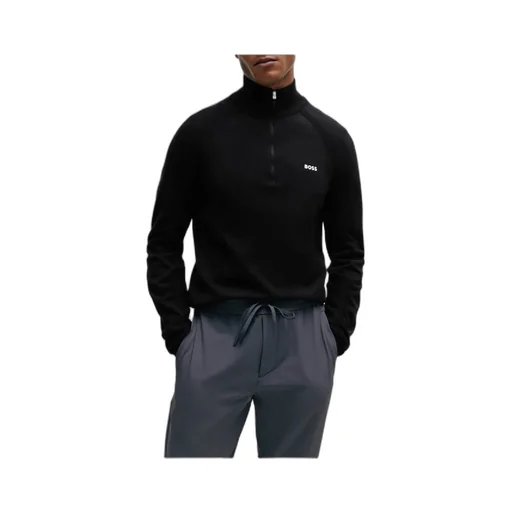 Half-Zip Knitted Jumper