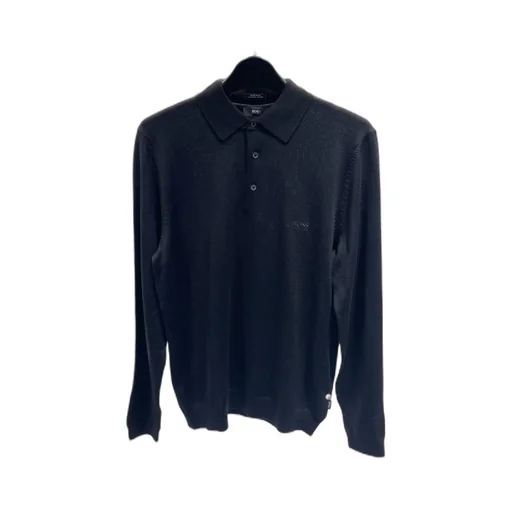 Buckle Long-Sleeved Polo Shirt