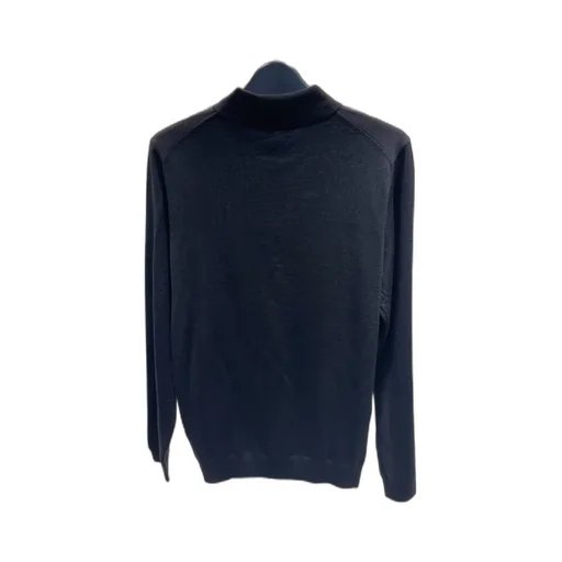 Buckle Long-Sleeved Polo Shirt