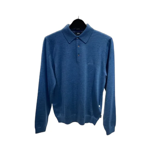 Buckle Long-Sleeved Polo Shirt