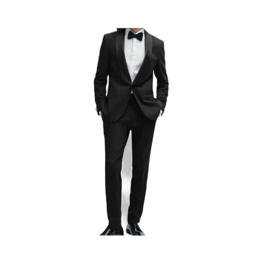 Long-Sleeved Suit Coat Slim Trousers