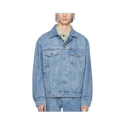 Long Sleeved Button-Down Denim Jacket