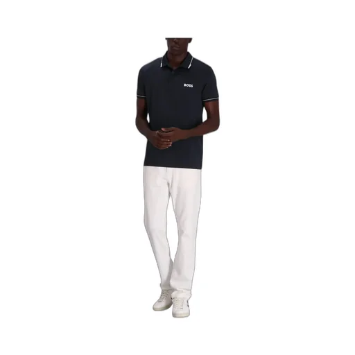 Logo Printed Short-Sleeved Polo Shirt