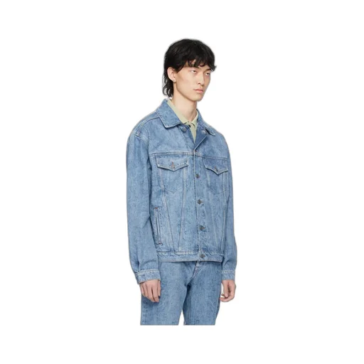 Long Sleeved Button-Down Denim Jacket