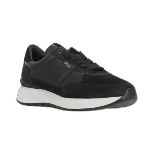 Logo Stamp Lace-Up Sneakers