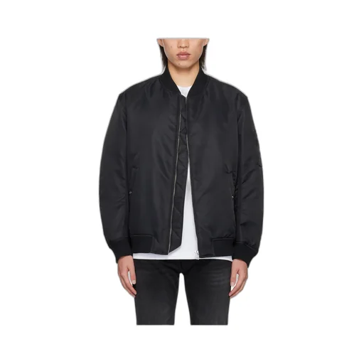 Rib Stand-Neck Casual Jacket