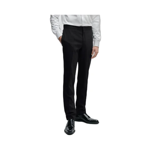 Long-Sleeved Suit Coat Slim Trousers