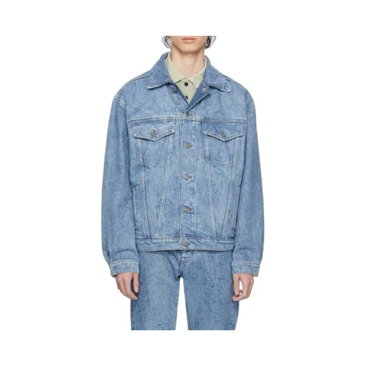 Long Sleeved Button-Down Denim Jacket