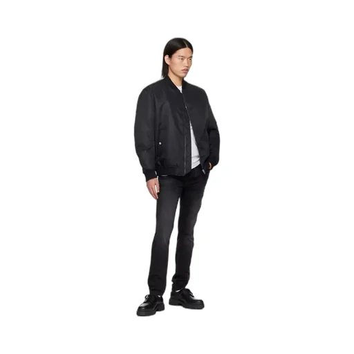 Rib Stand-Neck Casual Jacket